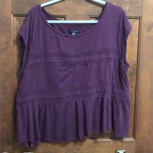 American Eagle xxl Maroon top